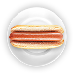Plain Hot Dog 